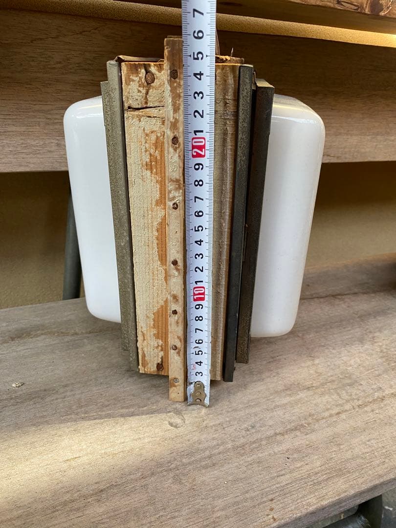 レトロ 照明 玄関灯　両面ガラス