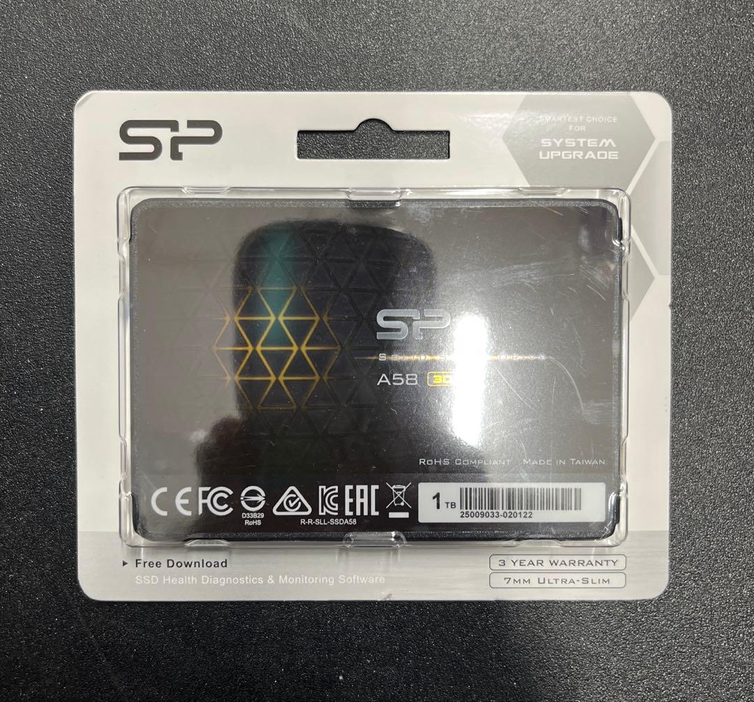 シリコンパワー 1TB SSD SU001TBSS3A58A25CA