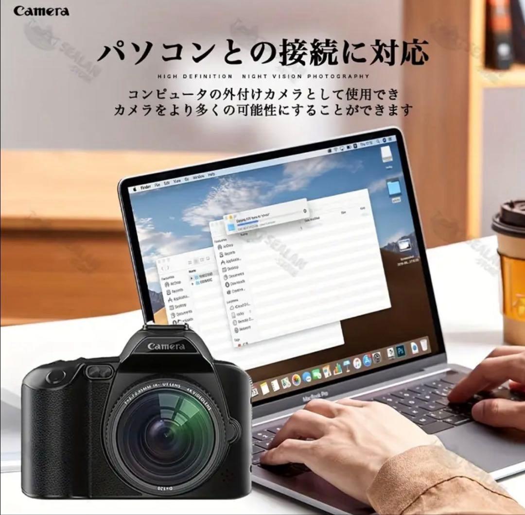 (新品)デジタルカメラ ビデオカメラ4K 6400万画素 16倍ズーム 一眼レフ
