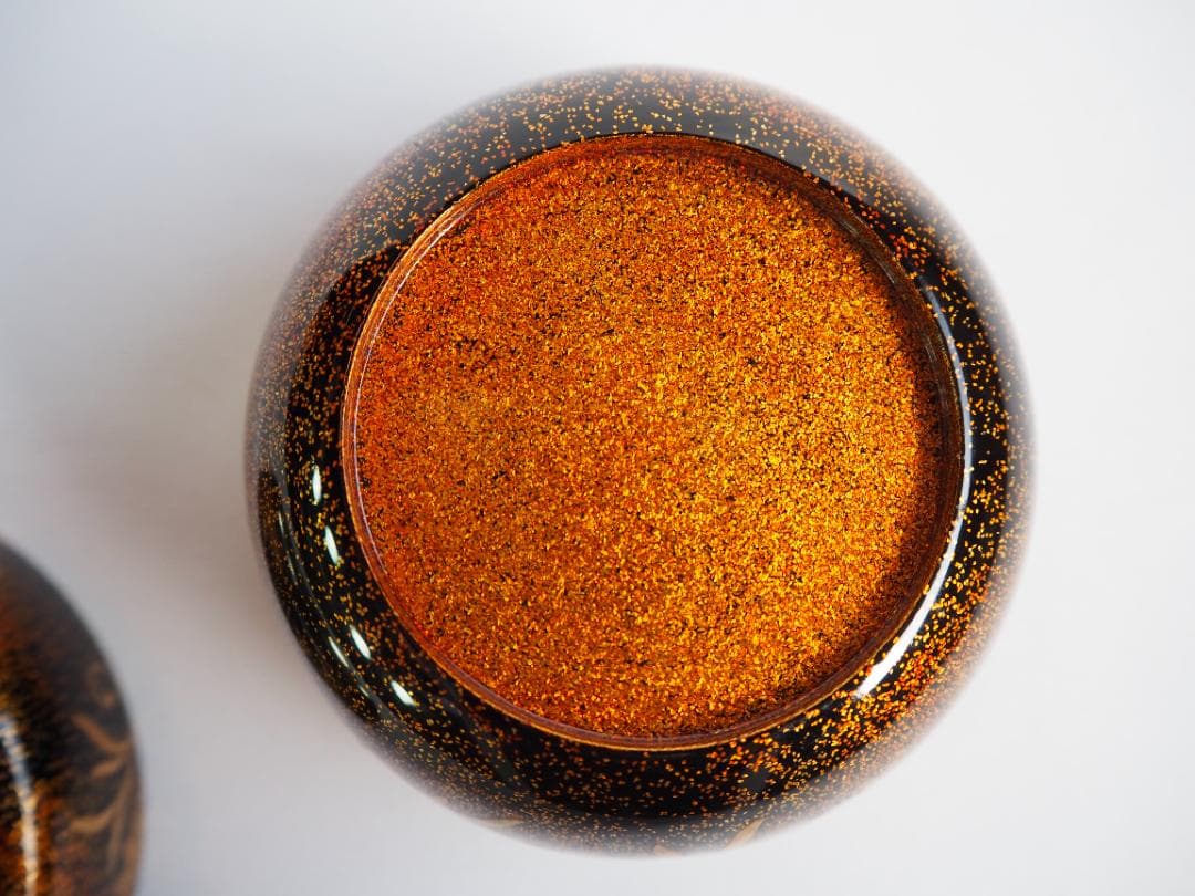 裏千家15世鵬雲斎大宗匠御書付『海松貝蒔絵平棗』岡澤起幸造（共箱）