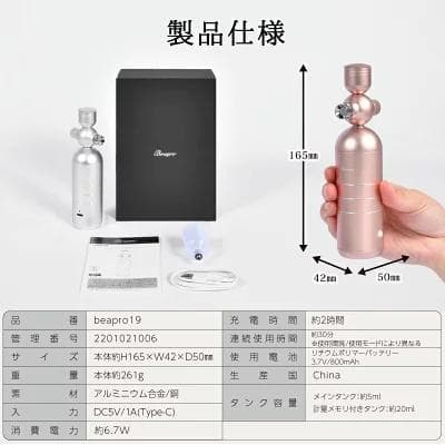 フェイスミスト 美顔器 微粒子ミスト ハンディミスト マイクロミスト 化粧水