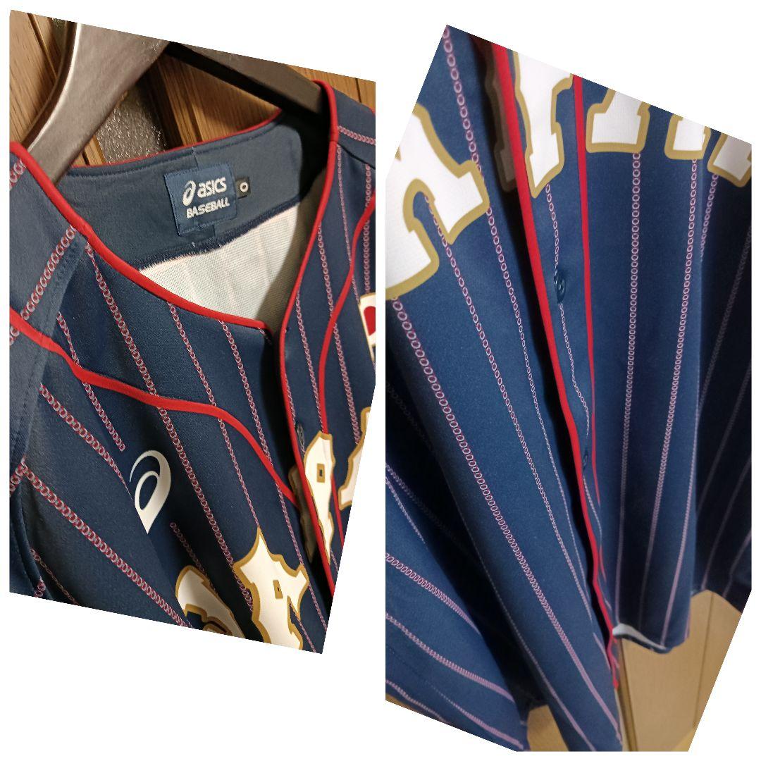 アシックス 侍ジャパン 2017 山田哲人 #1 ユニフォーム ビジター O