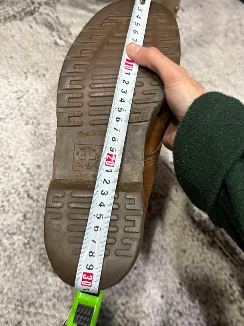 ドクターマーチン イングランド 8ホール ブーツ スウェード ブラウン UK11