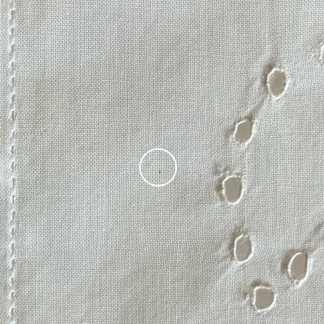 【新品】【HERMES】エルメス H透かし模様 ハンカチ 白｜箱・リボン・袋付