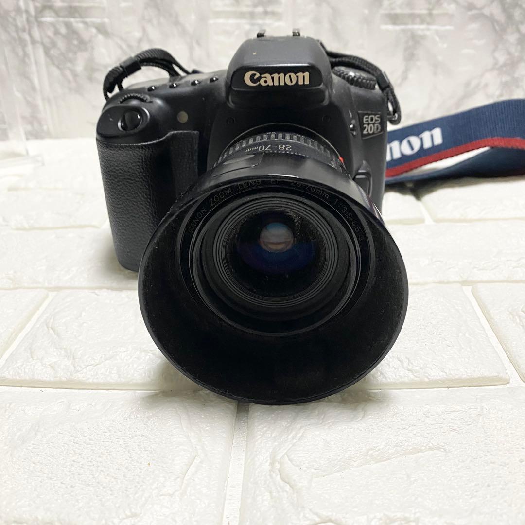 【ジャンク品】Canon EOS 20D レンズセットEF 28-70mm三脚付