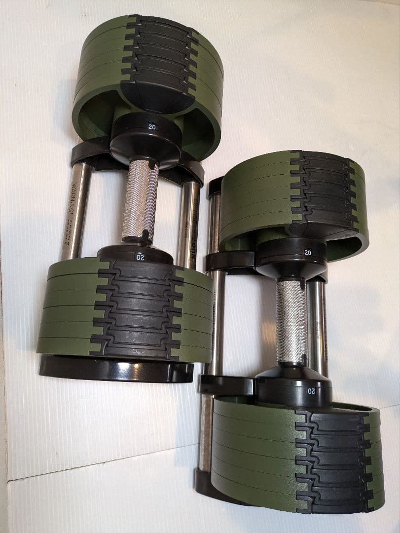 【ちぶ】フレックスベル 可変式 20kg 4kg刻み アーミーグリーン①