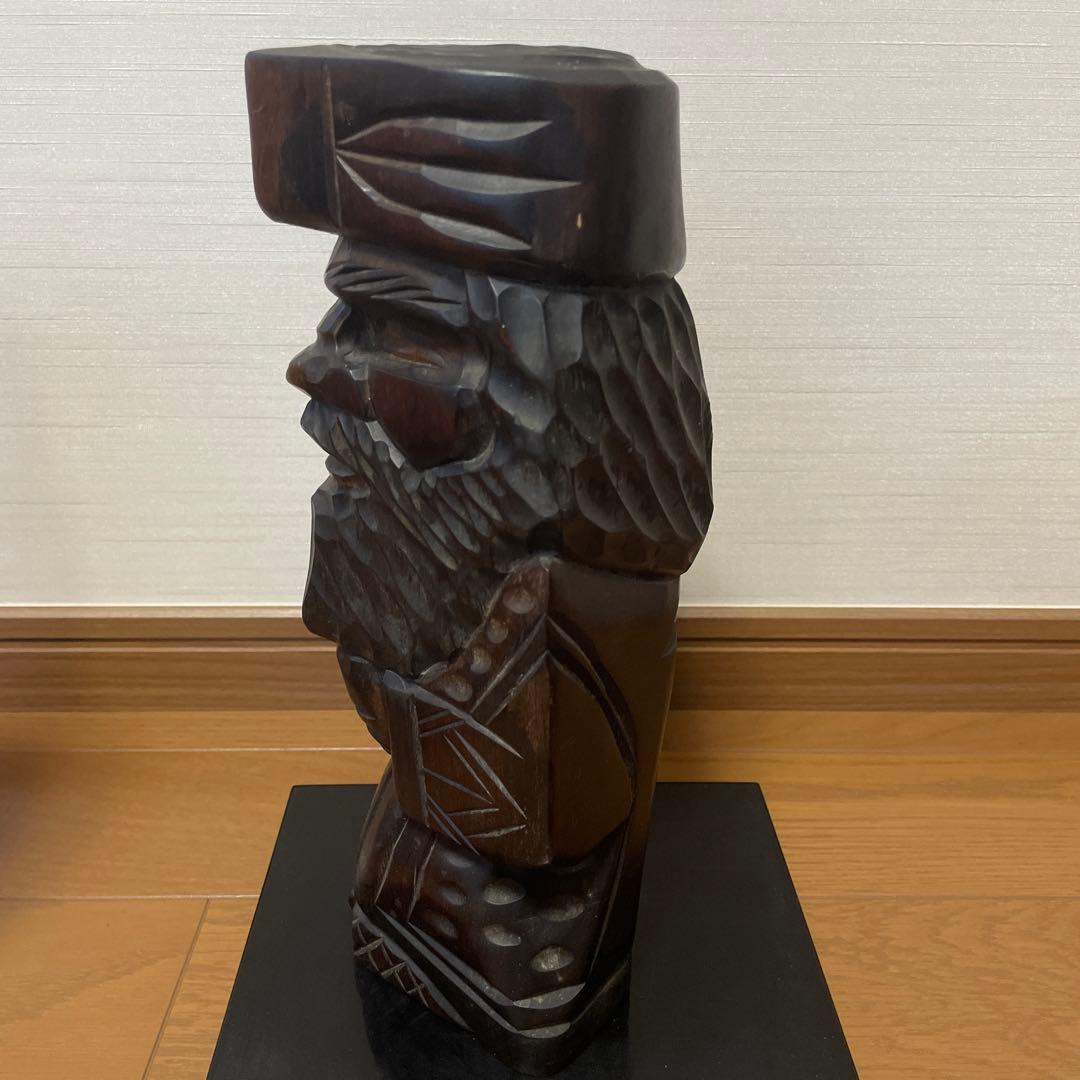 アイヌ木彫り 民芸品 1960年代 ヴィンテージ ニポポ人形 民芸品 置物 夫婦