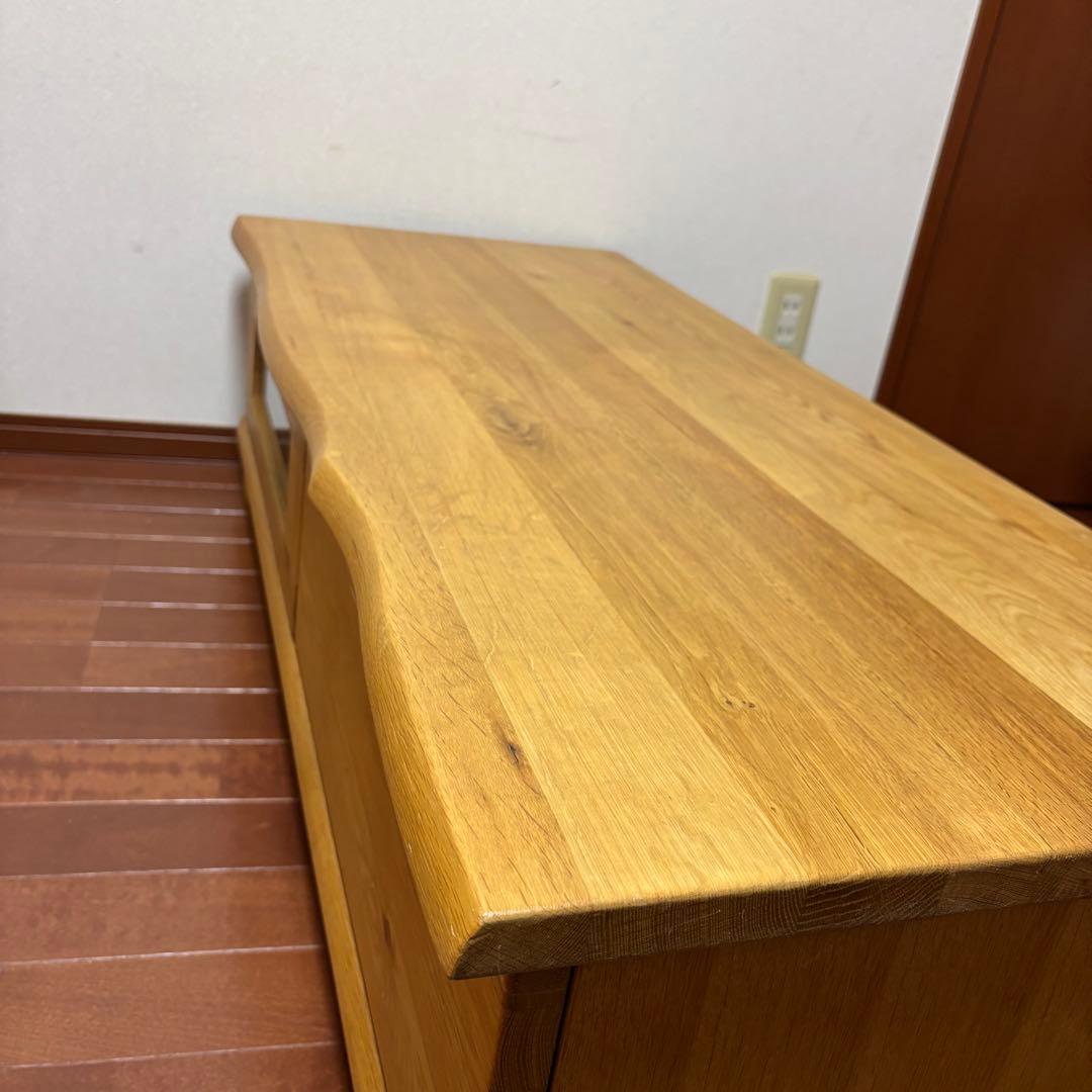 起立木工 天然木 無垢材 テレビボード テレビ台 111cm