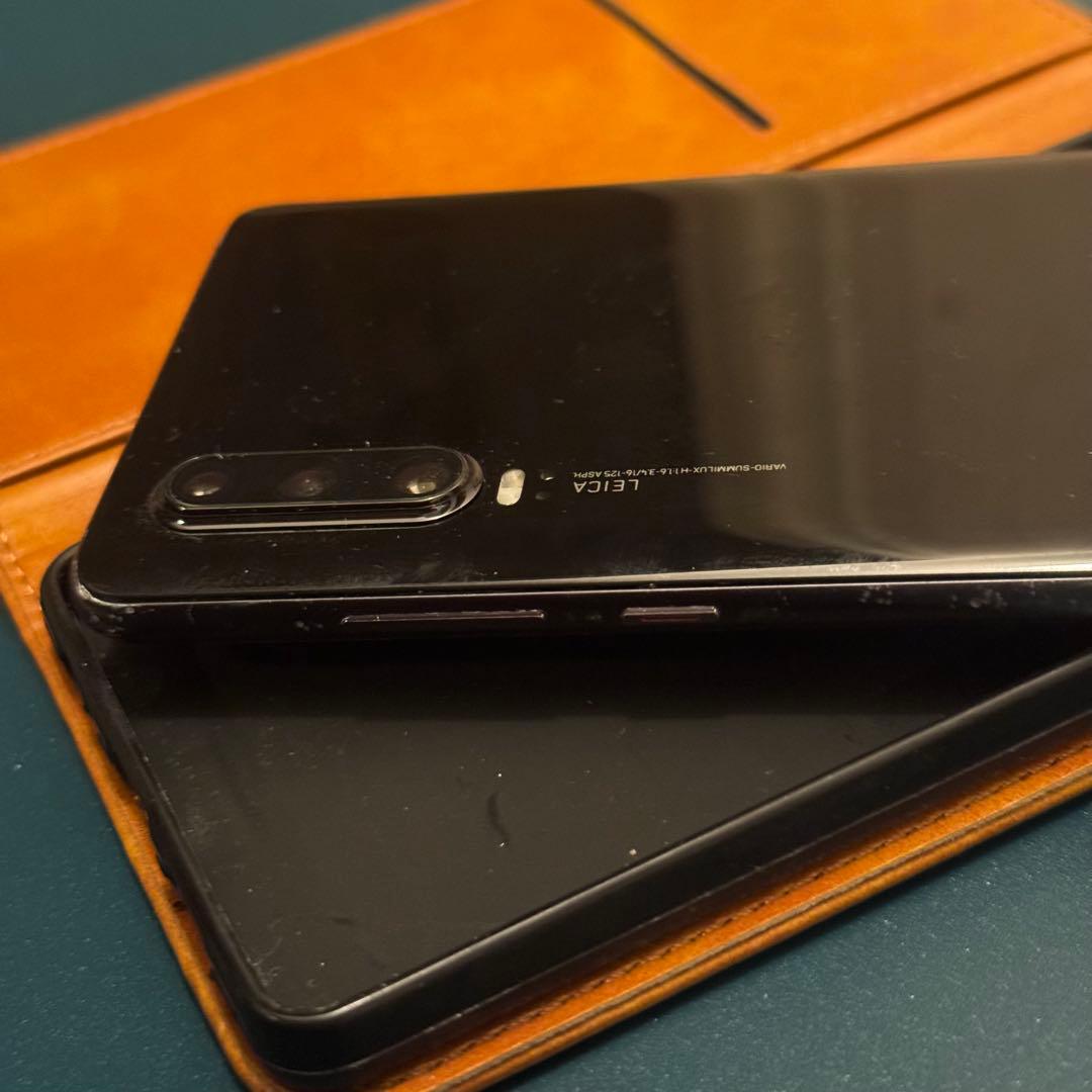 訳あり　レア　HUAWEI P30 黒　物理デュアルシム