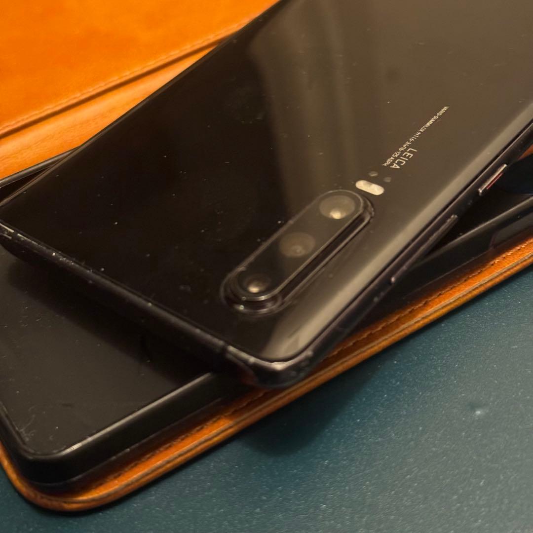 訳あり　レア　HUAWEI P30 黒　物理デュアルシム