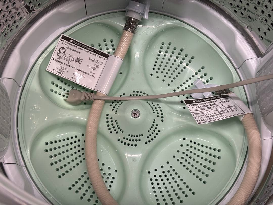 洗濯機　日立　型式BW-V70KE4（W） 極美品 50L 86L 2025年