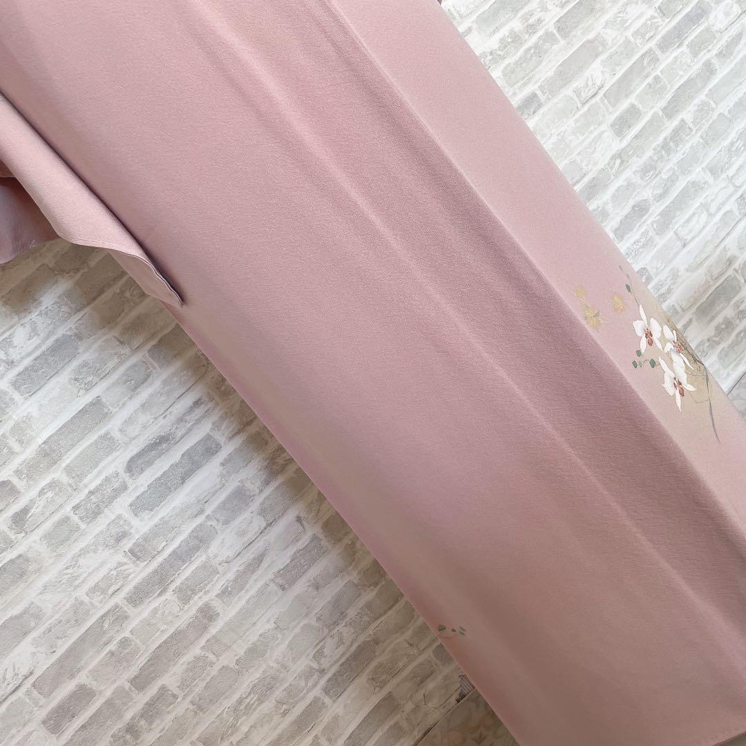 訪問着　フルセット　蘭　浜ちりめん　金彩加工　パールトーン　入学式　卒業式　P5