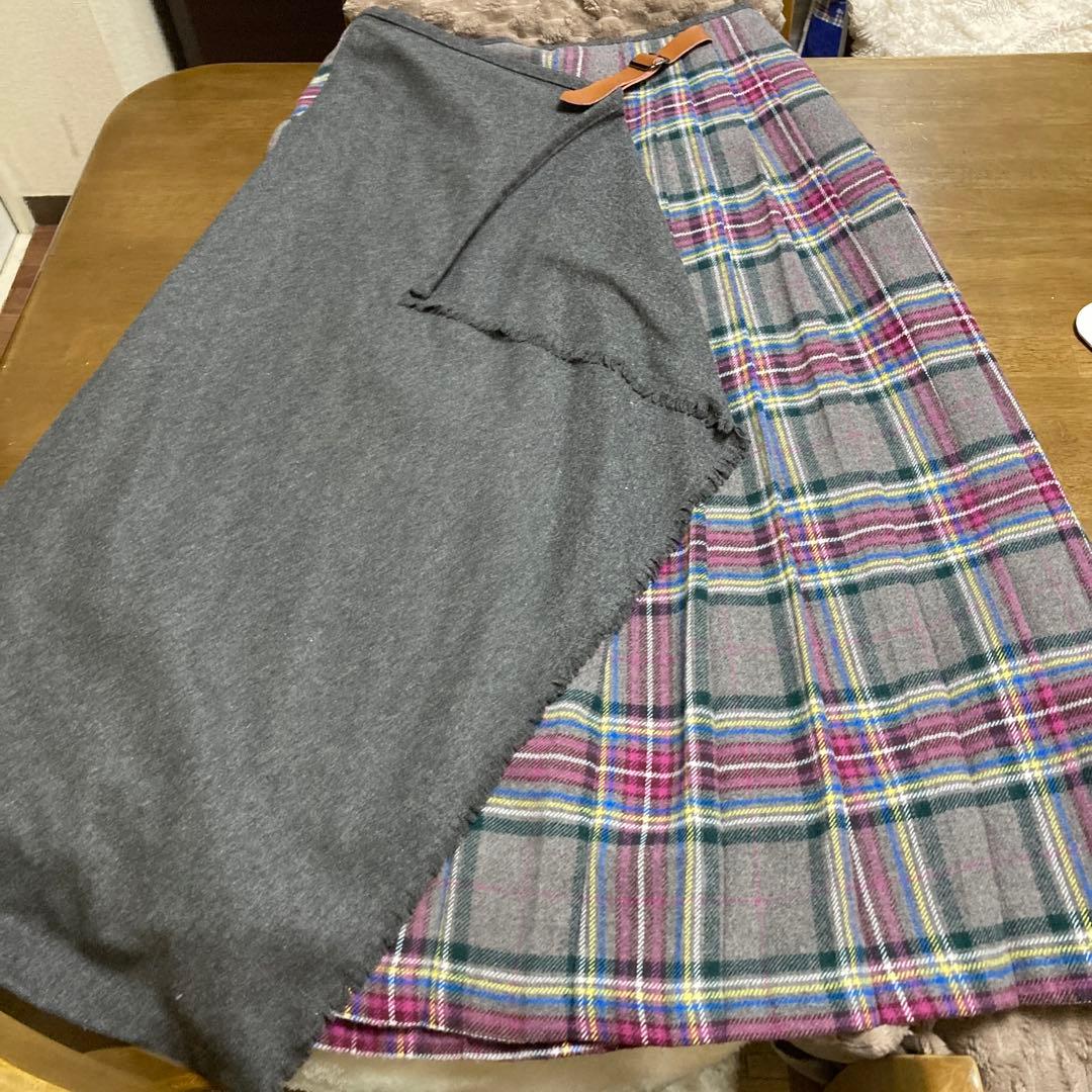 アズノウアズデワンクラッシックプリーツスカートペア　ASタータン