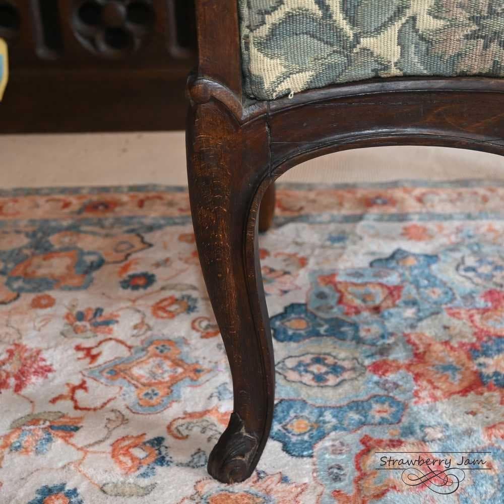 L3710-3-1 フランスアンティーク ソファ 布張りチェア 1人掛けソファ