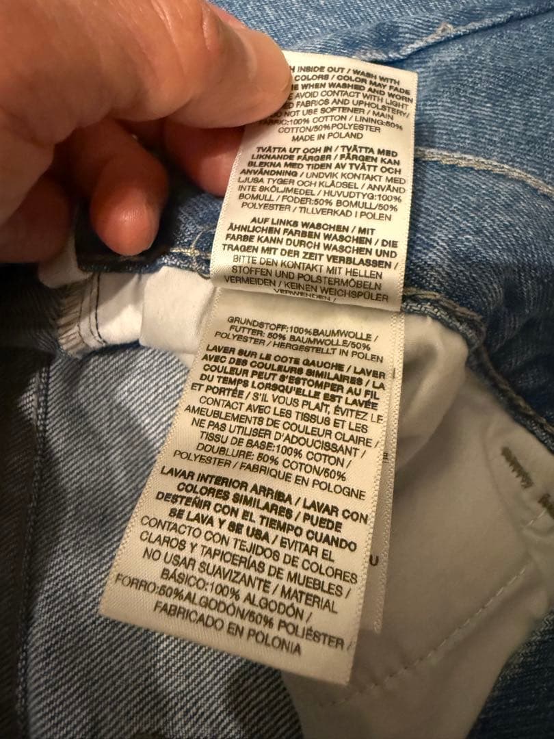 polerskate big boyブルーデニムパンツ