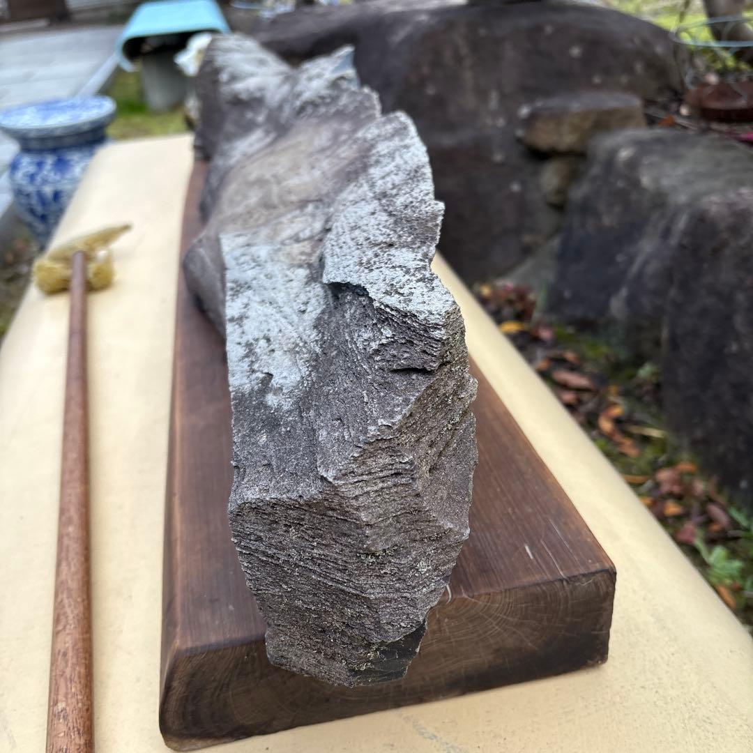 特大 カンカン石 サヌカイト 讃岐石 原石 天然石 水石 石琴 24.4kg