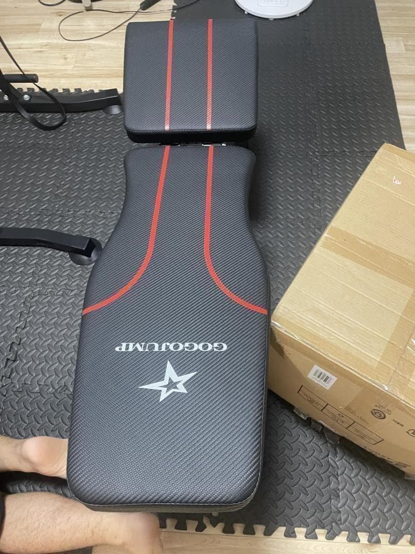 トレーニングベンチ 家庭用 折りたたみ式 インクライン フラットベンチ 角度調A