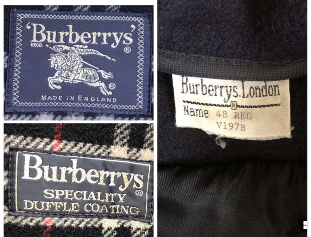 入手困難✨XL相当　ヴィンテージ　バーバリー　ダッフルコート　チェック　ロング
