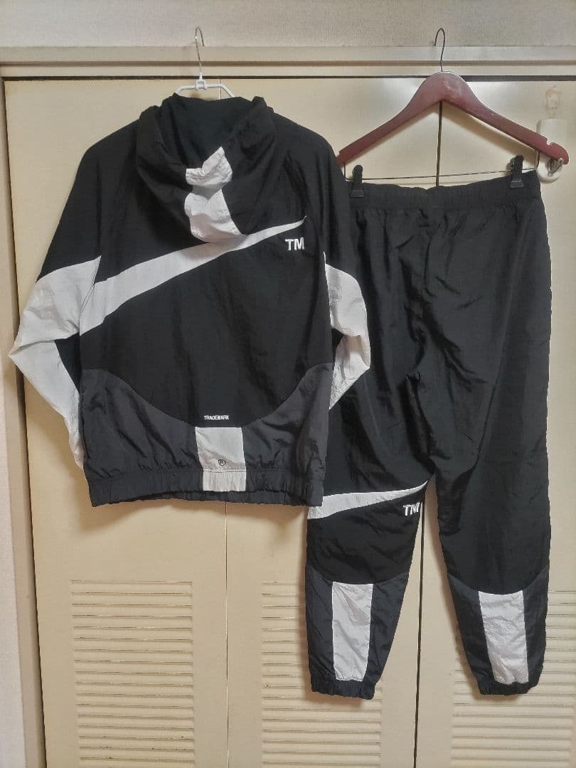 【美品】NIKEナイキ ナイロンジャケット パンツ セットアップ 上XXL下XL
