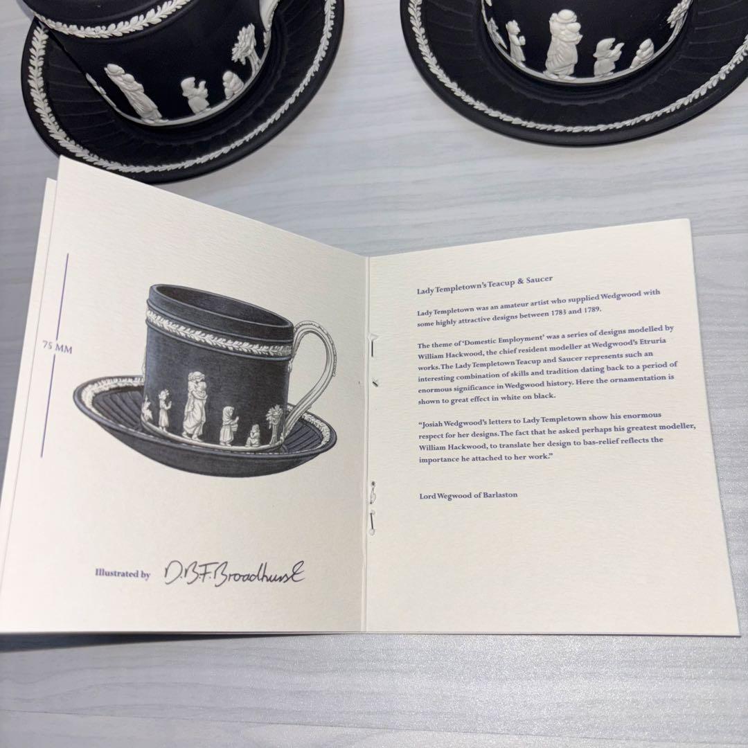 ウェッジウッド　レディーテンプルタウン　カップ　ソーサー　シリアル　限定