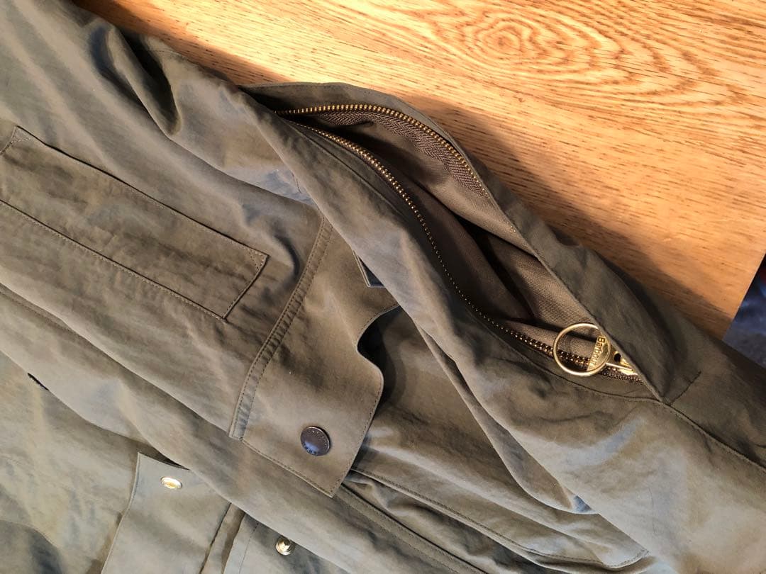 Barbour × Spick and Spanノンワックスジャケット別注タグ付