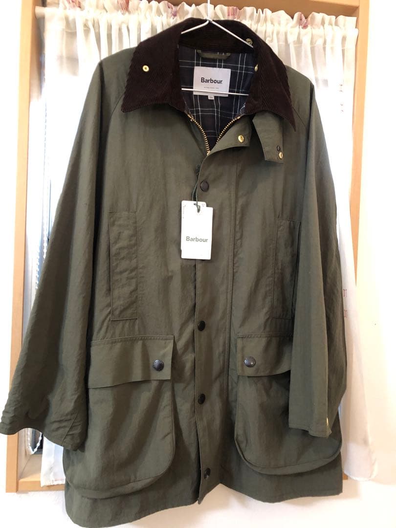 Barbour × Spick and Spanノンワックスジャケット別注タグ付