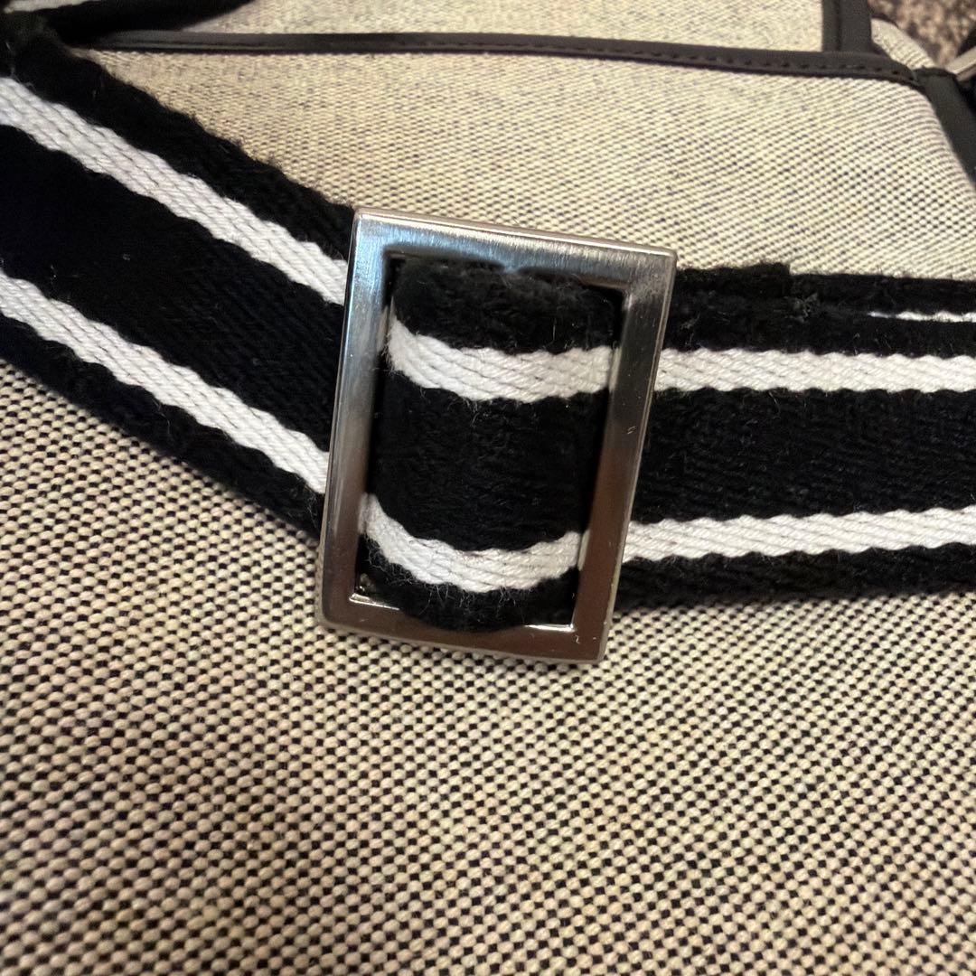 グレー キャンバス ショルダーバッグ