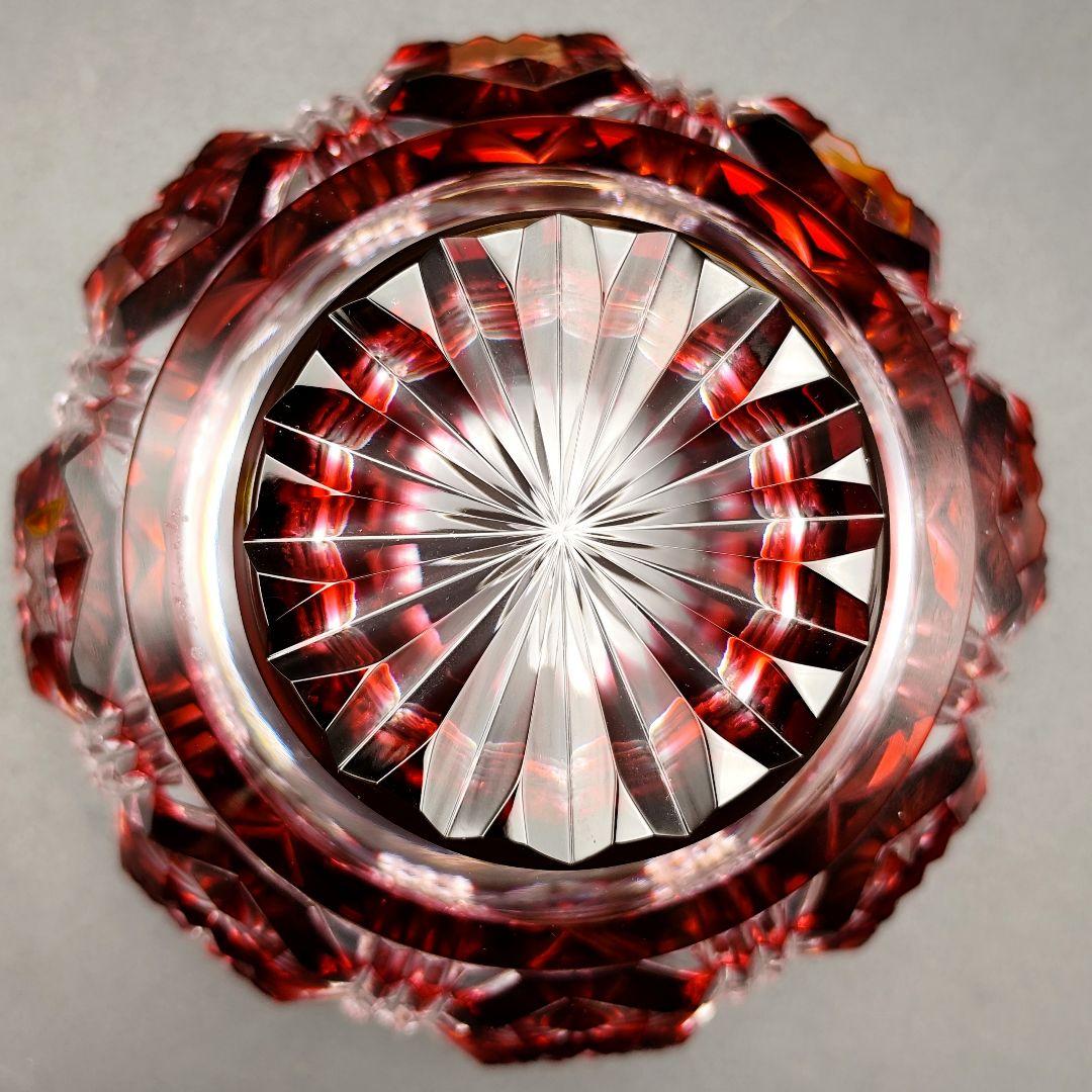 ☆美品☆薩摩切子 尚古集成館監修 向付鉢（切子、江戸切子、薩摩切子）