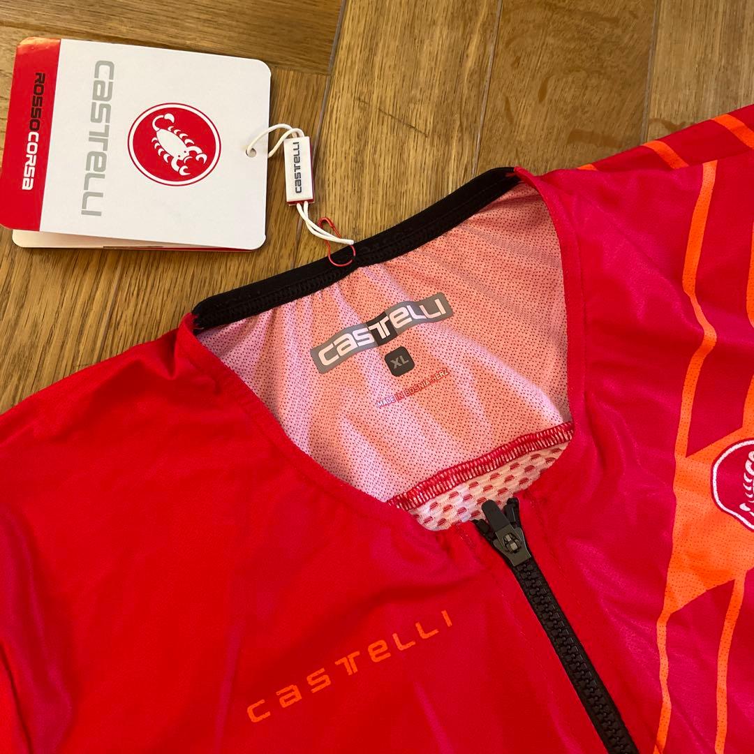 Castelli トライアスロンウェア メンズXLサイズ レッド/ブラック