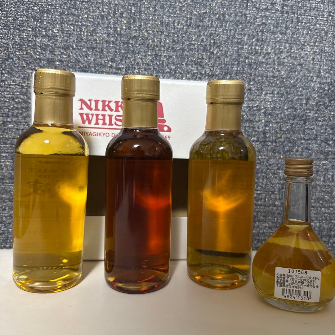 ニッカウイスキーシングルモルト 宮城峡3本セット スーパーニッカ小瓶を付けて