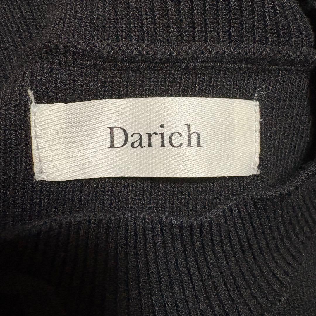 Darich フロントオープンニットミニワンピース BLK freesize
