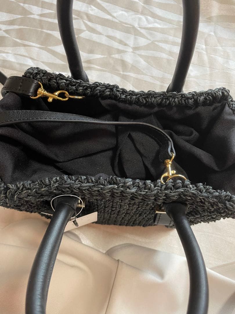 ⭐︎新品未使用⭐︎nouer ショルダーかごバッグ black