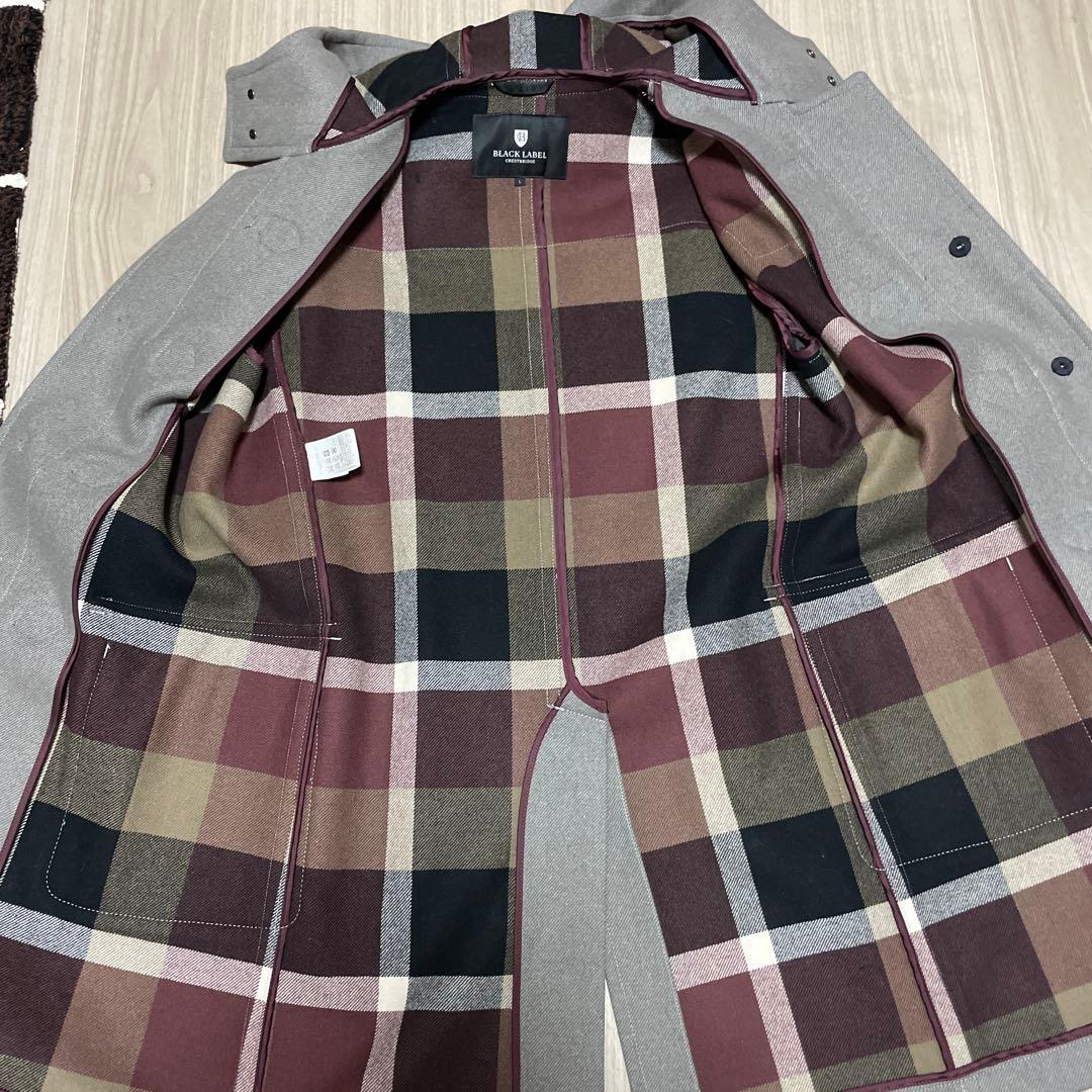 あきちゃん 美品★ブラックレーベル クレストブリッジ ダッフルコート Ｌ