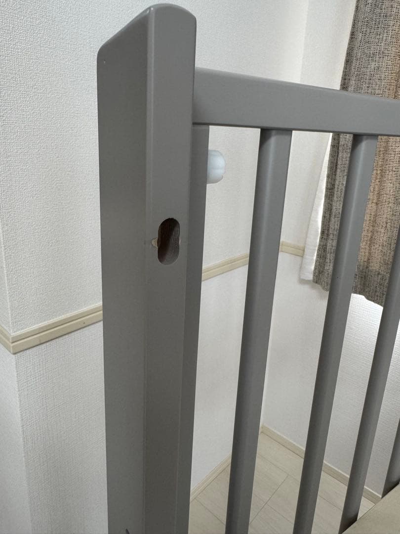 【美品】ベビーベッド 大和屋 ノモック ミニ Wオープンハイタイプ