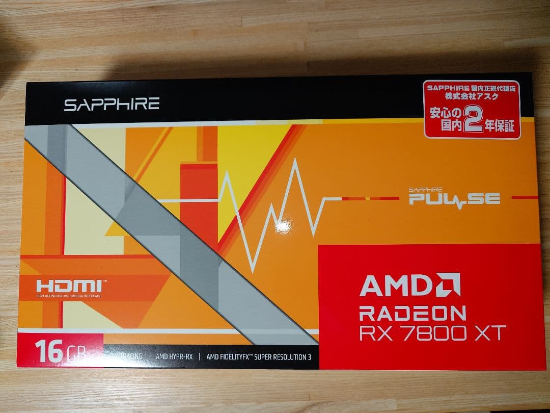 【新品未開封】Sapphire Radeon RX　7800 XT　16GB