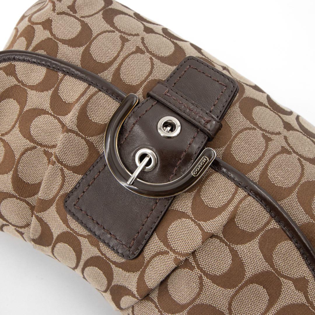 A075【美品】COACH／コーチ　ソーホー　ワンショルダーバッグ　シグネチャ