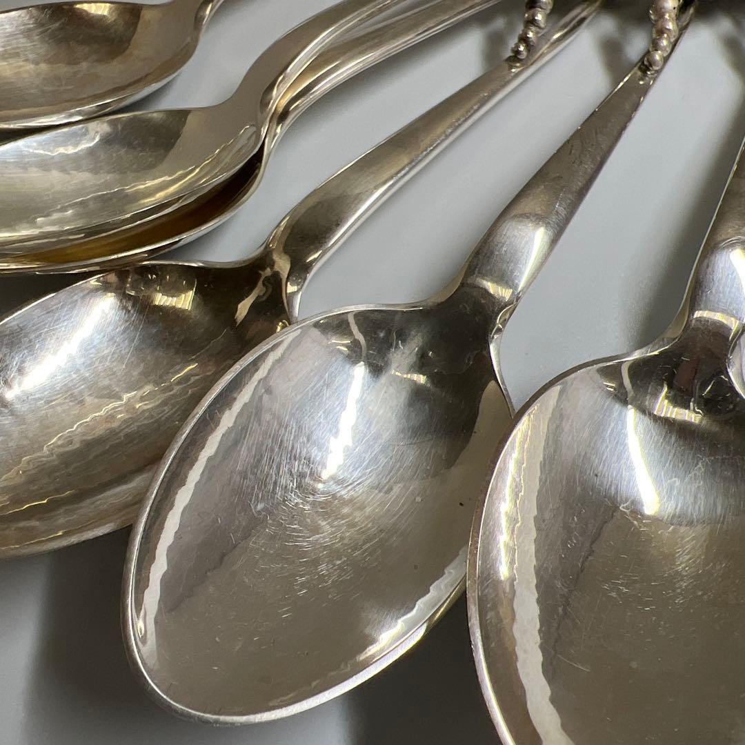 ジョージジェンセン　ブロッサムsterling925ディナースプーン6本　共袋付