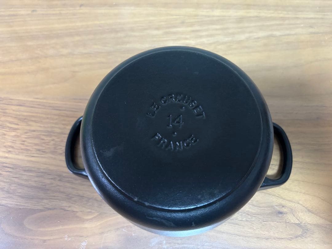 ル・クルーゼ ココットロンド 14cm（マットブラック）