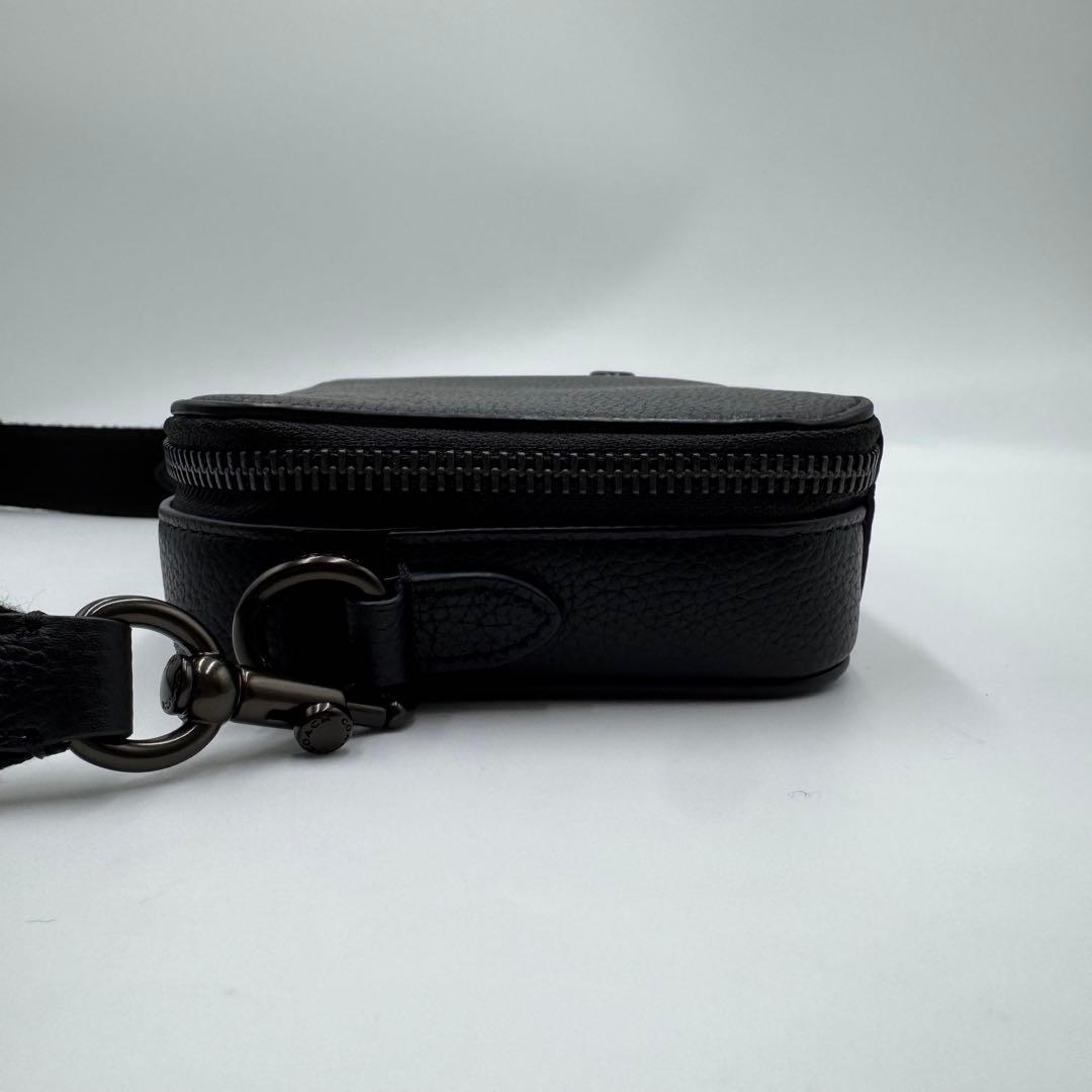 未使用級✨ コーチ ショルダーバッグ 2way チャーター レザー ブラック