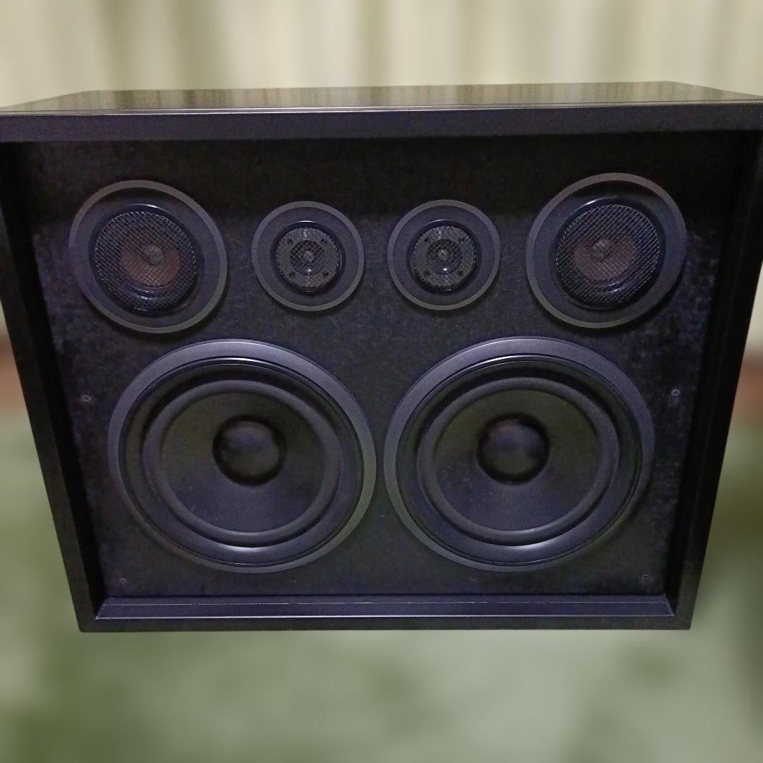 大型スピーカー ブラック ウーファー×2 ツイーター×2