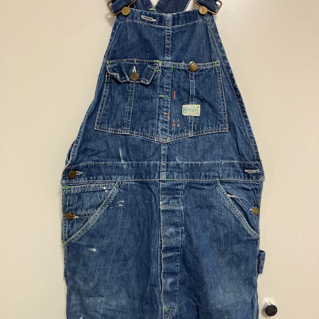 Hercules デニムオーバーオール 40s 50s　ヘラクレス