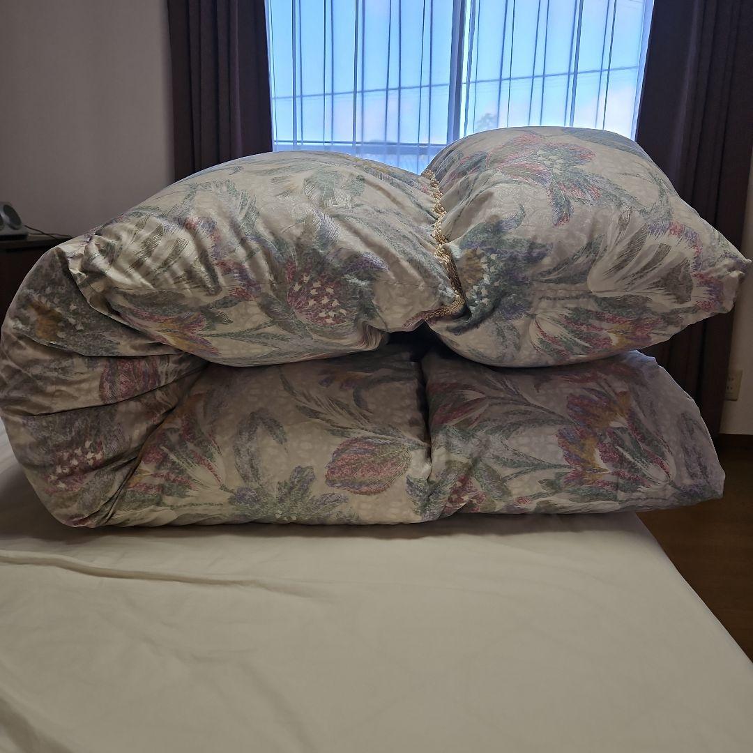 ホワイトグース羽毛掛布団　セミダブル