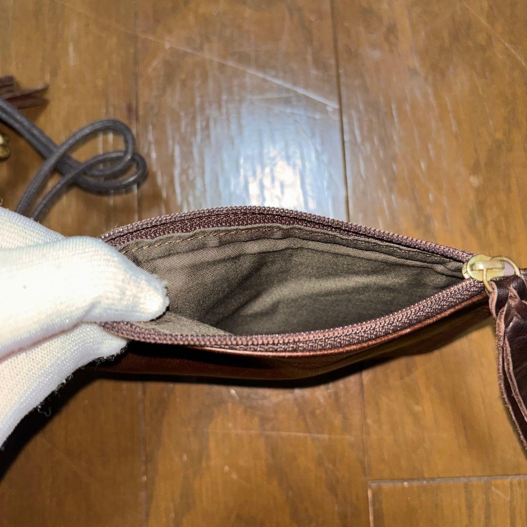 【PORTER / FRANK】ポーター レザーショルダーバッグ・ブラウン・馬革