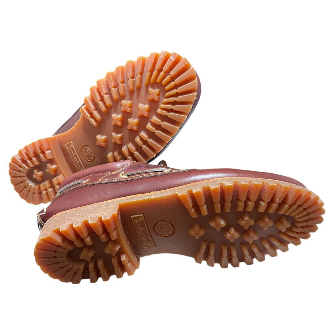 【新品】【未使用】28cm ティンバーランド 3eye モカシン バーガンディ