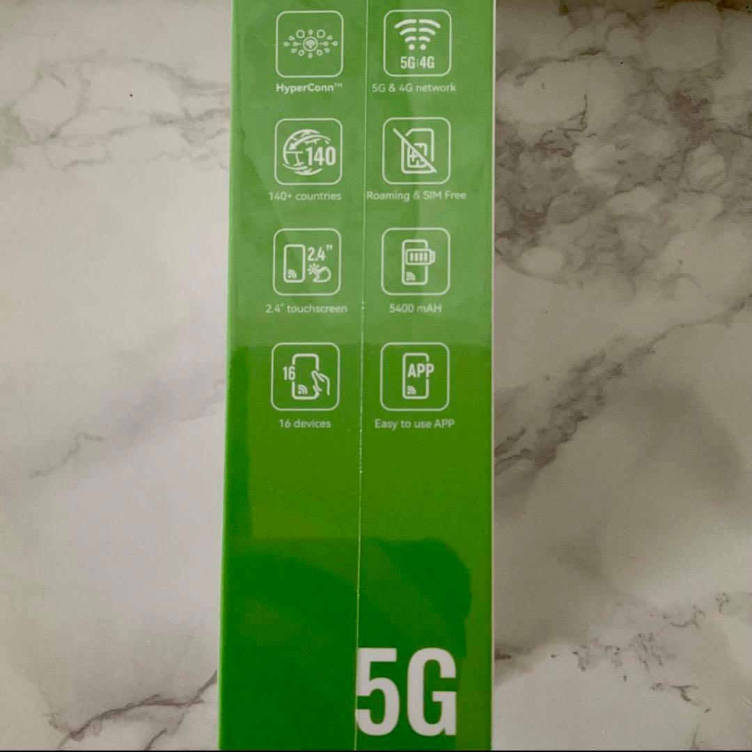 【新品未開封】モバイルルーター 5G対応 世界通用 ギガ付き 同時接続16台