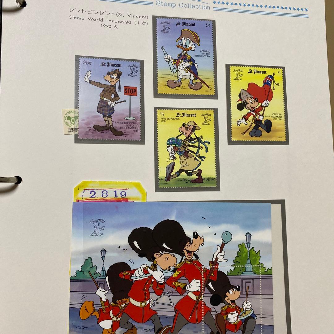 専用　　郵趣サービス社　1989〜1991年ディズニー切手コレクション４５ページ