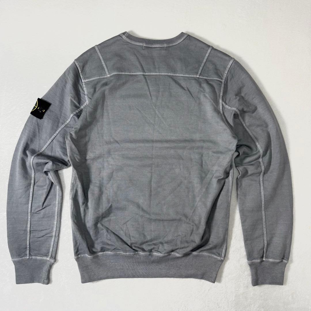 ストーンアイランド クルーネック ライトスウェット グレー S