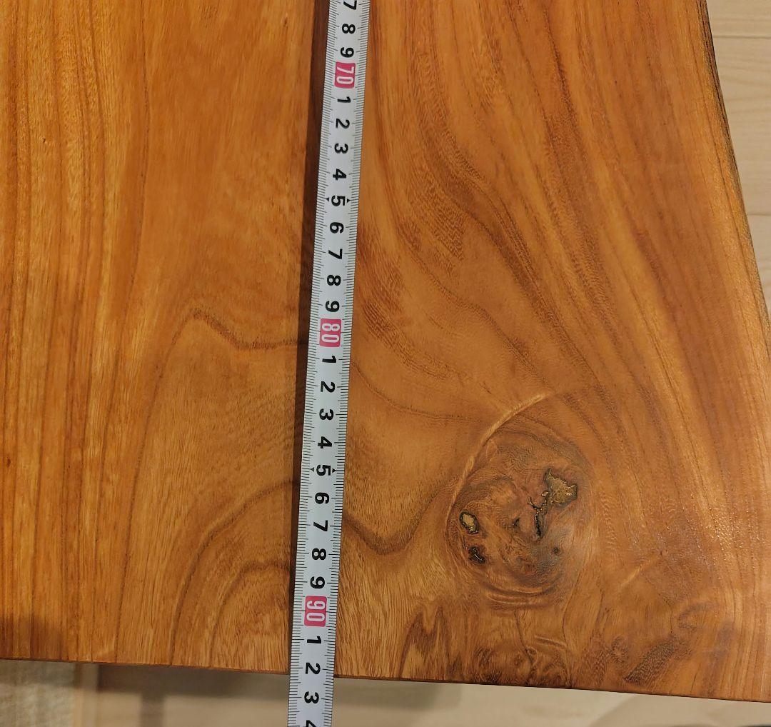 【最終値下げ】1枚板　ケヤキ　折りたたみテーブル