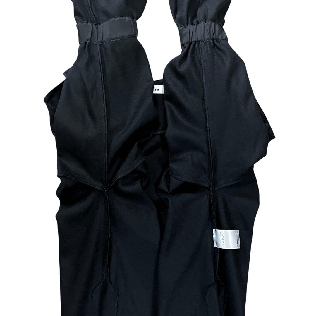 良品　ebure ウール　プルオーバー　V首　ブラウス　リボン　フレアスリーブ