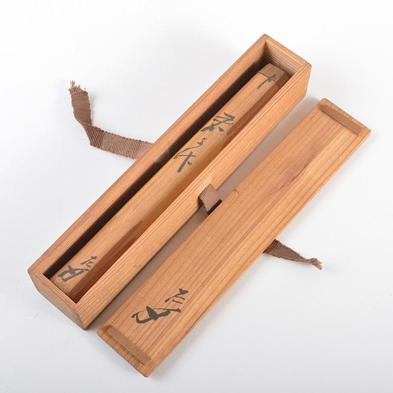 茶道具　茶杓　銘「君が代」　書付　共筒共箱　V　R7018